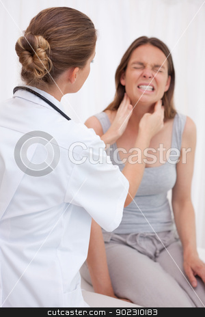 To use this stock image in your creative project, please select the size you need over to the right and click the "Add to Cart" button.
Your downloaded image will come with the Cutcaster watermark removed so don’t worry about the watermark you see on this page. Doctor examining patients jaw stock photo, Doctor examining patients painful jaw by Wavebreak Media