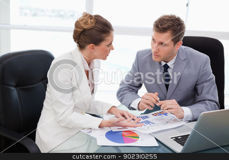 To use this stock image in your creative project, please select the size you need over to the right and click the "Add to Cart" button.
Your downloaded image will come with the Cutcaster watermark removed so don’t worry about the watermark you see on this page. Business team talking about market research stock photo, Business team talking about market research results by Wavebreak Media