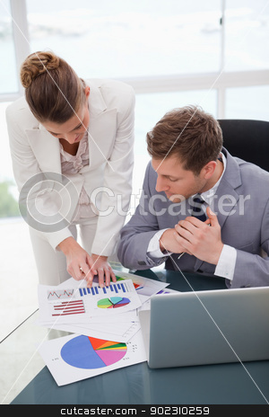 To use this stock image in your creative project, please select the size you need over to the right and click the "Add to Cart" button.
Your downloaded image will come with the Cutcaster watermark removed so don’t worry about the watermark you see on this page. Businesswoman explaining research results stock photo, Businesswoman explaining research results to colleague by Wavebreak Media