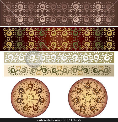 To use this stock image in your creative project, please select the size you need over to the right and click the "Add to Cart" button.
Your downloaded image will come with the Cutcaster watermark removed so don’t worry about the watermark you see on this page. antique border design stock vector clipart, antique border design (eastern style) by Sevgi Dal