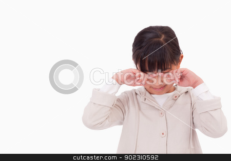 To use this stock image in your creative project, please select the size you need over to the right and click the "Add to Cart" button.
Your downloaded image will come with the Cutcaster watermark removed so don’t worry about the watermark you see on this page. Little girl crying stock photo, Little girl crying against a white background by Wavebreak Media