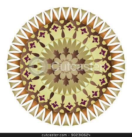 To use this stock image in your creative project, please select the size you need over to the right and click the "Add to Cart" button.
Your downloaded image will come with the Cutcaster watermark removed so don’t worry about the watermark you see on this page. Oriental pattern and ornaments_04 stock vector clipart, Oriental pattern and ornaments (circular pattern) by Sevgi Dal