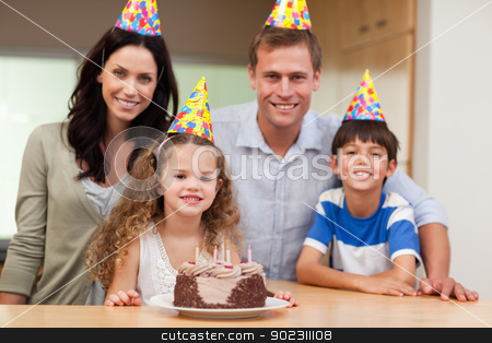 To use this stock image in your creative project, please select the size you need over to the right and click the "Add to Cart" button.
Your downloaded image will come with the Cutcaster watermark removed so don’t worry about the watermark you see on this page. Happy family celebrating birthday stock photo, Happy family celebrating birthday together by Wavebreak Media
