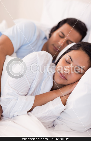 To use this stock image in your creative project, please select the size you need over to the right and click the "Add to Cart" button.
Your downloaded image will come with the Cutcaster watermark removed so don’t worry about the watermark you see on this page. Couple sleeping stock photo, Young couple sleeping by Wavebreak Media