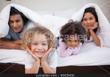 To use this stock image in your creative project, please select the size you need over to the right and click the "Add to Cart" button.
Your downloaded image will come with the Cutcaster watermark removed so don’t worry about the watermark you see on this page. Kids woke their parents stock photo, Young kids woke their parents by Wavebreak Media