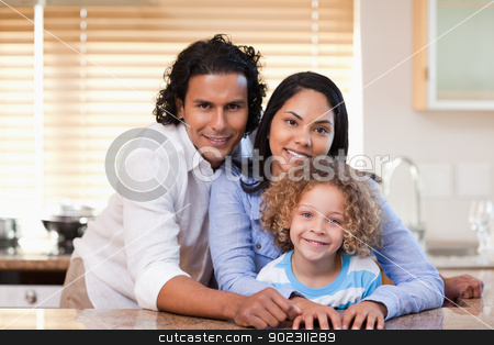To use this stock image in your creative project, please select the size you need over to the right and click the "Add to Cart" button.
Your downloaded image will come with the Cutcaster watermark removed so don’t worry about the watermark you see on this page. Family together in the kitchen stock photo, Young family together in the kitchen by Wavebreak Media