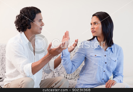 To use this stock image in your creative project, please select the size you need over to the right and click the "Add to Cart" button.
Your downloaded image will come with the Cutcaster watermark removed so don’t worry about the watermark you see on this page. Male begging his girlfriend for pardon stock photo, Young male begging his girlfriend for pardon by Wavebreak Media