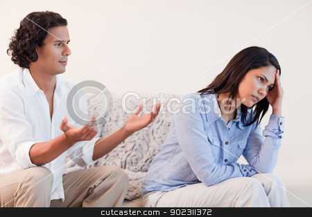 To use this stock image in your creative project, please select the size you need over to the right and click the "Add to Cart" button.
Your downloaded image will come with the Cutcaster watermark removed so don’t worry about the watermark you see on this page. Male trying to apologize to his girlfriend stock photo, Young male trying to apologize to his girlfriend by Wavebreak Media