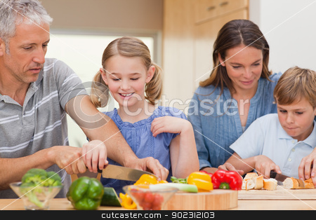 To use this stock image in your creative project, please select the size you need over to the right and click the "Add to Cart" button.
Your downloaded image will come with the Cutcaster watermark removed so don’t worry about the watermark you see on this page. Lovely family cooking stock photo, Lovely family cooking in their kitchen by Wavebreak Media