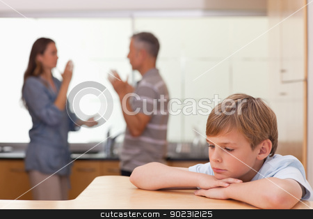 To use this stock image in your creative project, please select the size you need over to the right and click the "Add to Cart" button.
Your downloaded image will come with the Cutcaster watermark removed so don’t worry about the watermark you see on this page. Sad little boy hearing his parents having am argument stock photo, Sad little boy hearing his parents having am argument in a kitchen by Wavebreak Media