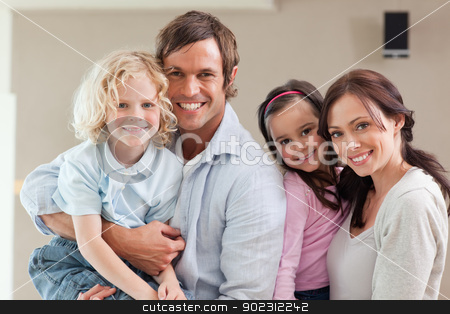 To use this stock image in your creative project, please select the size you need over to the right and click the "Add to Cart" button.
Your downloaded image will come with the Cutcaster watermark removed so don’t worry about the watermark you see on this page. Lovely family posing stock photo, Lovely family posing while looking at the camera by Wavebreak Media