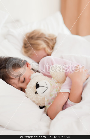To use this stock image in your creative project, please select the size you need over to the right and click the "Add to Cart" button.
Your downloaded image will come with the Cutcaster watermark removed so don’t worry about the watermark you see on this page. Portrait of children sleeping stock photo, Portrait of children sleeping in a bedroom by Wavebreak Media