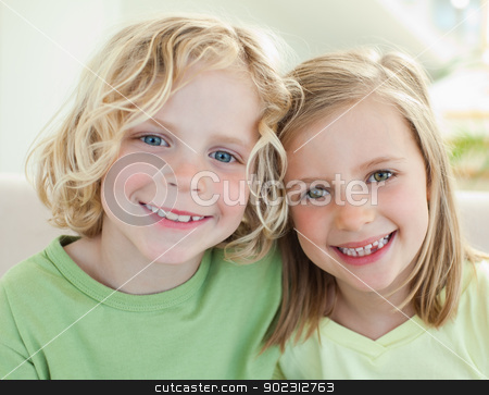 To use this stock image in your creative project, please select the size you need over to the right and click the "Add to Cart" button.
Your downloaded image will come with the Cutcaster watermark removed so don’t worry about the watermark you see on this page. Smiling siblings stock photo, Happy smiling siblings by Wavebreak Media