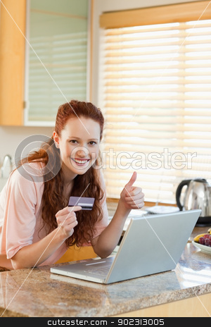 To use this stock image in your creative project, please select the size you need over to the right and click the "Add to Cart" button.
Your downloaded image will come with the Cutcaster watermark removed so don’t worry about the watermark you see on this page. Woman just found a special offer online stock photo, Woman just found great special offer online by Wavebreak Media