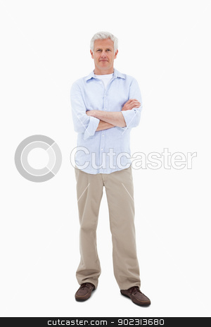 To use this stock image in your creative project, please select the size you need over to the right and click the "Add to Cart" button.
Your downloaded image will come with the Cutcaster watermark removed so don’t worry about the watermark you see on this page. Mature man standing up stock photo, Mature man standing up against a white background by Wavebreak Media
