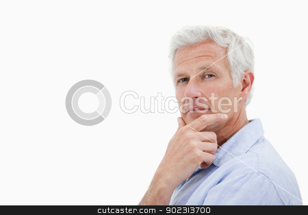 To use this stock image in your creative project, please select the size you need over to the right and click the "Add to Cart" button.
Your downloaded image will come with the Cutcaster watermark removed so don’t worry about the watermark you see on this page. Mature man thinking stock photo, Mature man thinking against a white background by Wavebreak Media