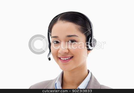 To use this stock image in your creative project, please select the size you need over to the right and click the "Add to Cart" button.
Your downloaded image will come with the Cutcaster watermark removed so don’t worry about the watermark you see on this page. Smiling operator posing with a headset stock photo, Smiling operator posing with a headset against a white background by Wavebreak Media
