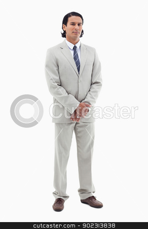 To use this stock image in your creative project, please select the size you need over to the right and click the "Add to Cart" button.
Your downloaded image will come with the Cutcaster watermark removed so don’t worry about the watermark you see on this page. Portrait of an office worker standing up stock photo, Portrait of an office worker standing up against a white background by Wavebreak Media
