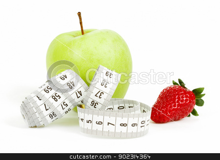 To use this stock image in your creative project, please select the size you need over to the right and click the "Add to Cart" button.
Your downloaded image will come with the Cutcaster watermark removed so don’t worry about the watermark you see on this page. Measuring tape wrapped around a green apple and strawberry as a symbol of diet stock photo, Measuring tape wrapped around a green apple and strawberry as a symbol of diet concept by Artush