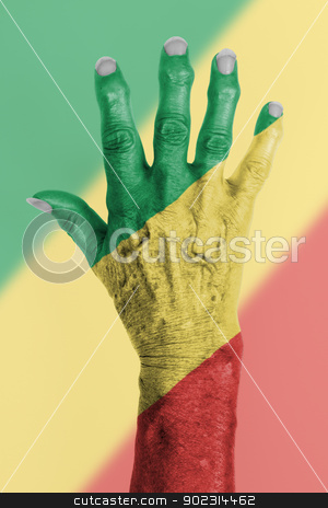 To use this stock image in your creative project, please select the size you need over to the right and click the "Add to Cart" button.
Your downloaded image will come with the Cutcaster watermark removed so don’t worry about the watermark you see on this page. Hand of an old woman wrapped in flag stock photo, Hand of an old woman wrapped in flag of the republic of Congo by michaklootwijk