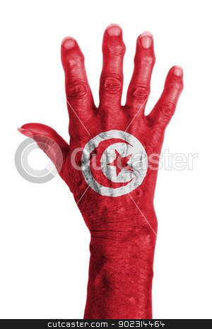 To use this stock image in your creative project, please select the size you need over to the right and click the "Add to Cart" button.
Your downloaded image will come with the Cutcaster watermark removed so don’t worry about the watermark you see on this page. Hand of an old woman wrapped in flag stock photo, Hand of an old woman wrapped in flag of Tunisia by michaklootwijk