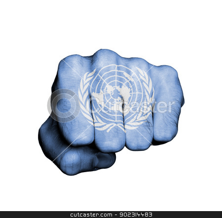 To use this stock image in your creative project, please select the size you need over to the right and click the "Add to Cart" button.
Your downloaded image will come with the Cutcaster watermark removed so don’t worry about the watermark you see on this page. Front view of a punching hand stock photo, Front view of a punching hand, United Nations by michaklootwijk