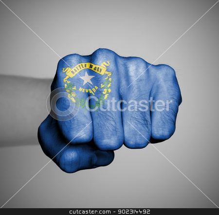 To use this stock image in your creative project, please select the size you need over to the right and click the "Add to Cart" button.
Your downloaded image will come with the Cutcaster watermark removed so don’t worry about the watermark you see on this page. United states, fist with the flag of Nevada stock photo, United states, fist with the flag of a state, Nevada by michaklootwijk