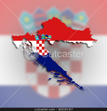 To use this stock image in your creative project, please select the size you need over to the right and click the "Add to Cart" button.
Your downloaded image will come with the Cutcaster watermark removed so don’t worry about the watermark you see on this page. Map of Croatia filled with flag stock photo, Map of Croatia filled with flag, isolated by michaklootwijk