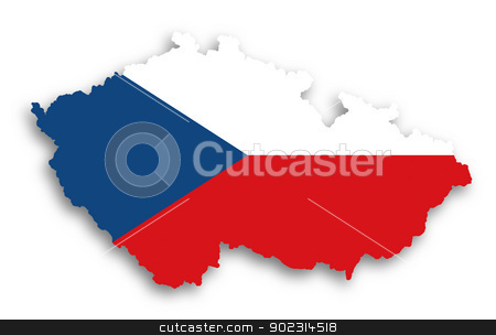 To use this stock image in your creative project, please select the size you need over to the right and click the "Add to Cart" button.
Your downloaded image will come with the Cutcaster watermark removed so don’t worry about the watermark you see on this page. Map of The Czech Republic filled with flag stock photo, Map of The Czech Republic filled with flag, isolated by michaklootwijk