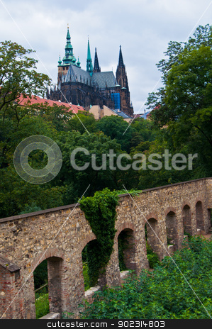 To use this stock image in your creative project, please select the size you need over to the right and click the "Add to Cart" button.
Your downloaded image will come with the Cutcaster watermark removed so don’t worry about the watermark you see on this page. Castle of Prague stock photo, view of the old castle of Prague by Juliane Jacobs