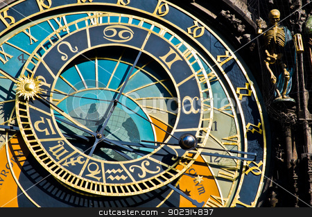 To use this stock image in your creative project, please select the size you need over to the right and click the "Add to Cart" button.
Your downloaded image will come with the Cutcaster watermark removed so don’t worry about the watermark you see on this page. Astronomical clock stock photo, detail of the astronomical clock in Prague by Juliane Jacobs