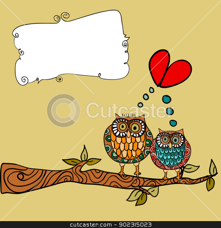 To use this stock image in your creative project, please select the size you need over to the right and click the "Add to Cart" button.
Your downloaded image will come with the Cutcaster watermark removed so don’t worry about the watermark you see on this page. Owl love greeting card stock vector clipart, Valentine day lovely owls couple in tree branch greeting card background. Vector illustration layered for easy manipulation and custom coloring. by Cienpies Design