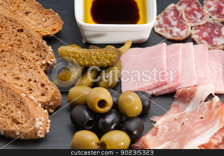 To use this stock image in your creative project, please select the size you need over to the right and click the "Add to Cart" button.
Your downloaded image will come with the Cutcaster watermark removed so don’t worry about the watermark you see on this page. assorted cold cut platter stock photo, assorted fresh cold cut platter Italian appetizer by Francesco Perre