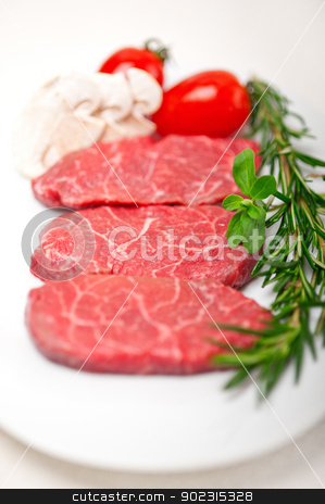 To use this stock image in your creative project, please select the size you need over to the right and click the "Add to Cart" button.
Your downloaded image will come with the Cutcaster watermark removed so don’t worry about the watermark you see on this page. Kobe Miyazaky beef stock photo, raw fresh Kobe Miyazaky beef with rosmary and marjoram by Francesco Perre