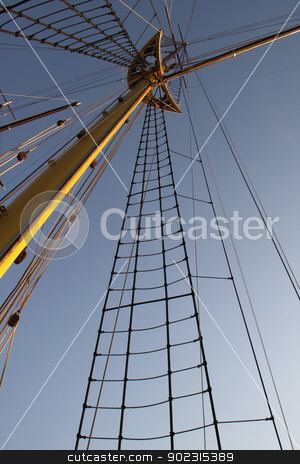 To use this stock image in your creative project, please select the size you need over to the right and click the "Add to Cart" button.
Your downloaded image will come with the Cutcaster watermark removed so don’t worry about the watermark you see on this page. Mast stock photo, Yellow wooden mast of old sailing boat by vaximilian