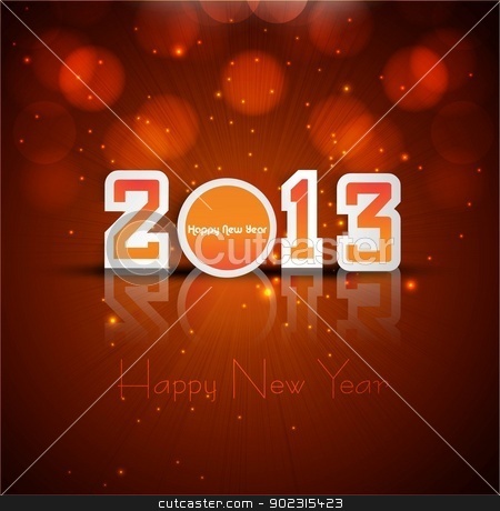 To use this stock image in your creative project, please select the size you need over to the right and click the "Add to Cart" button.
Your downloaded image will come with the Cutcaster watermark removed so don’t worry about the watermark you see on this page. 2013 new year reflection celebration colorful card vector backgr stock vector clipart, 2013 new year reflection celebration colorful card vector background by bharat pandey