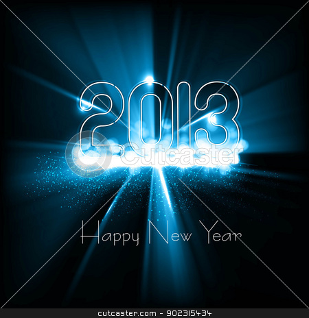 To use this stock image in your creative project, please select the size you need over to the right and click the "Add to Cart" button.
Your downloaded image will come with the Cutcaster watermark removed so don’t worry about the watermark you see on this page. New year 2013 background for shiny swirl blue wave colorful vect stock vector clipart, New year 2013 background for shiny swirl blue wave colorful vector design by bharat pandey