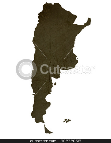 To use this stock image in your creative project, please select the size you need over to the right and click the "Add to Cart" button.
Your downloaded image will come with the Cutcaster watermark removed so don’t worry about the watermark you see on this page. Dark silhouetted map of Argentia stock photo, Dark silhouetted and textured map of Argentia isolated on white background. by Martin Crowdy