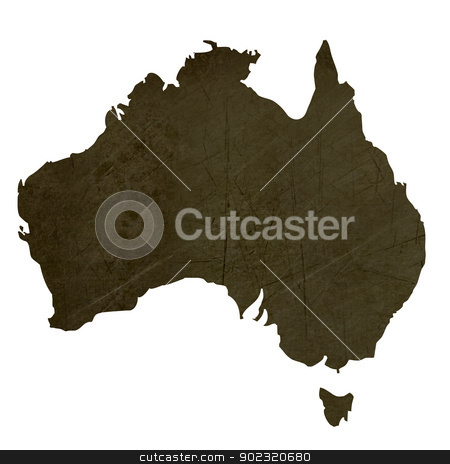 To use this stock image in your creative project, please select the size you need over to the right and click the "Add to Cart" button.
Your downloaded image will come with the Cutcaster watermark removed so don’t worry about the watermark you see on this page. Dark silhouetted map of Australia stock photo, Dark silhouetted and textured map of Australia isolated on white background. by Martin Crowdy