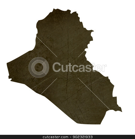 To use this stock image in your creative project, please select the size you need over to the right and click the "Add to Cart" button.
Your downloaded image will come with the Cutcaster watermark removed so don’t worry about the watermark you see on this page. Dark silhouetted map of Iraq stock photo, Dark silhouetted and textured map of Iraq isolated on white background. by Martin Crowdy