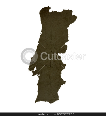 To use this stock image in your creative project, please select the size you need over to the right and click the "Add to Cart" button.
Your downloaded image will come with the Cutcaster watermark removed so don’t worry about the watermark you see on this page. Dark silhouetted map of Portugal stock photo, Dark silhouetted and textured map of Portugal isolated on white background. by Martin Crowdy