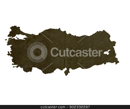 To use this stock image in your creative project, please select the size you need over to the right and click the "Add to Cart" button.
Your downloaded image will come with the Cutcaster watermark removed so don’t worry about the watermark you see on this page. Dark silhouetted map of Turkey stock photo, Dark silhouetted and textured map of Turkey isolated on white background. by Martin Crowdy