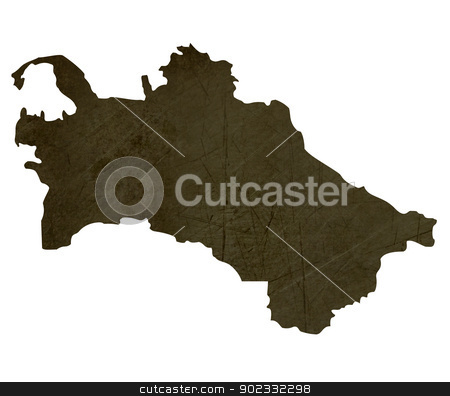 To use this stock image in your creative project, please select the size you need over to the right and click the "Add to Cart" button.
Your downloaded image will come with the Cutcaster watermark removed so don’t worry about the watermark you see on this page. Dark silhouetted map of Turkmenistan stock photo, Dark silhouetted and textured map of Turkmenistan isolated on white background. by Martin Crowdy