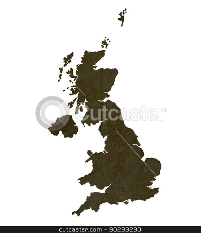 To use this stock image in your creative project, please select the size you need over to the right and click the "Add to Cart" button.
Your downloaded image will come with the Cutcaster watermark removed so don’t worry about the watermark you see on this page. Dark silhouetted map of United Kingdom stock photo, Dark silhouetted and textured map of United Kingdom isolated on white background. by Martin Crowdy
