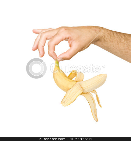 To use this stock image in your creative project, please select the size you need over to the right and click the "Add to Cart" button.
Your downloaded image will come with the Cutcaster watermark removed so don’t worry about the watermark you see on this page. Banana in hand isolated on white background stock photo, Banana in hand isolated on white background by vaeenma