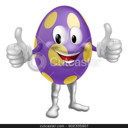 To use this stock image in your creative project, please select the size you need over to the right and click the "Add to Cart" button.
Your downloaded image will come with the Cutcaster watermark removed so don’t worry about the watermark you see on this page. Easter Egg Man Illustration stock vector clipart, An illustration of a happy fun cartoon Easter egg mascot character doing a thumbs up
by Christos Georghiou