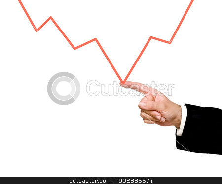 To use this stock image in your creative project, please select the size you need over to the right and click the "Add to Cart" button.
Your downloaded image will come with the Cutcaster watermark removed so don’t worry about the watermark you see on this page. Finger pointing to a red chart stock photo, Finger pointing to a red chart by vaeenma