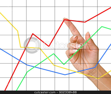To use this stock image in your creative project, please select the size you need over to the right and click the "Add to Cart" button.
Your downloaded image will come with the Cutcaster watermark removed so don’t worry about the watermark you see on this page. Finger pointing to charts stock photo, Finger pointing to charts by vaeenma