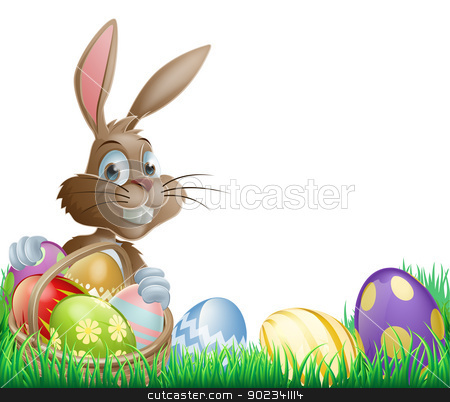 To use this stock image in your creative project, please select the size you need over to the right and click the "Add to Cart" button.
Your downloaded image will come with the Cutcaster watermark removed so don’t worry about the watermark you see on this page. Isolated Easter footer design stock vector clipart, Isolated Easter footer design with a bunny rabbit and decorated Easter eggs in a basket by Christos Georghiou
