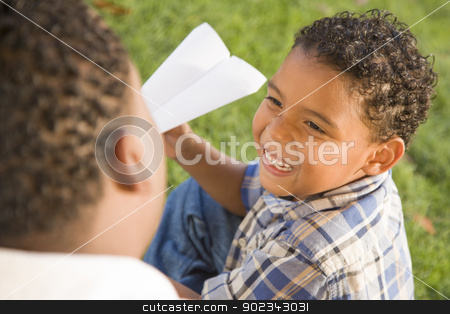 To use this stock image in your creative project, please select the size you need over to the right and click the "Add to Cart" button.
Your downloaded image will come with the Cutcaster watermark removed so don’t worry about the watermark you see on this page. Mixed Race Father and Son Playing with Paper Airplanes stock photo, Happy Mixed Race Father and Son Playing with Paper Airplanes in the Park.
by Andy Dean